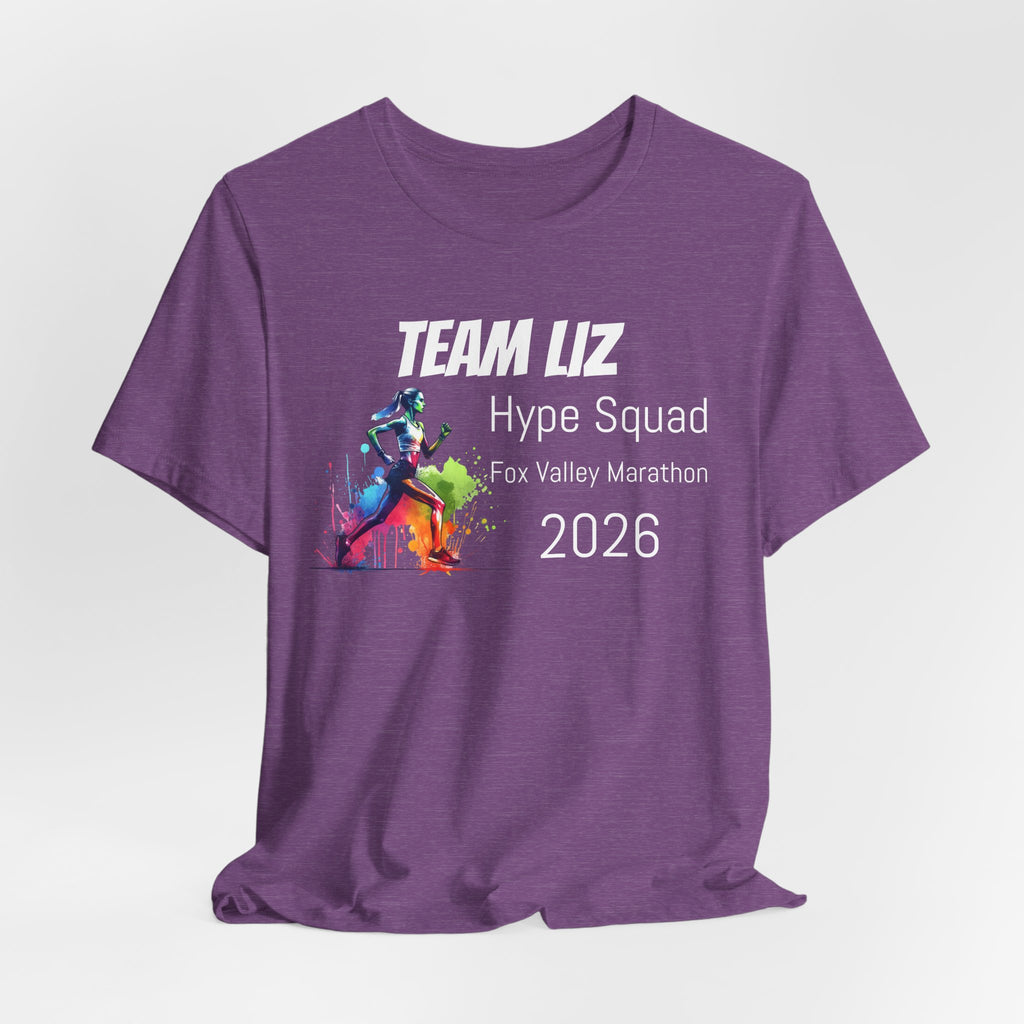 Customized Race Support Crew T-Shirt - Hype Squad - Color Splash Woman Runner
