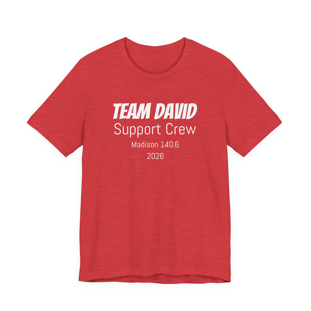 Customized Race Support Crew T-Shirt - 3 Personalization Fields: Name, Race, and Year - Unisex