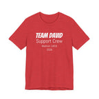 Customized Race Support Crew T-Shirt - 3 Personalization Fields: Name, Race, and Year - Unisex