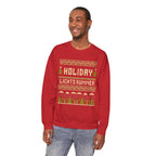 Holiday Lights Runner - Unisex Crewneck Sweatshirt