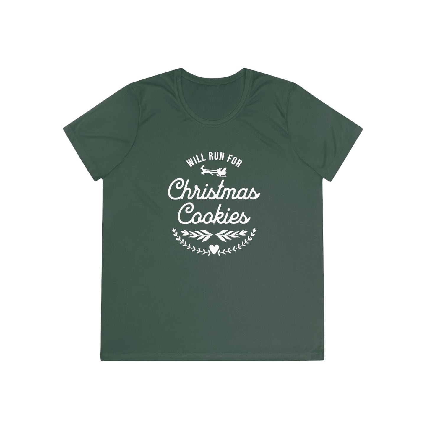 Will Run for Christmas Cookies - Ladies Competitor Tee