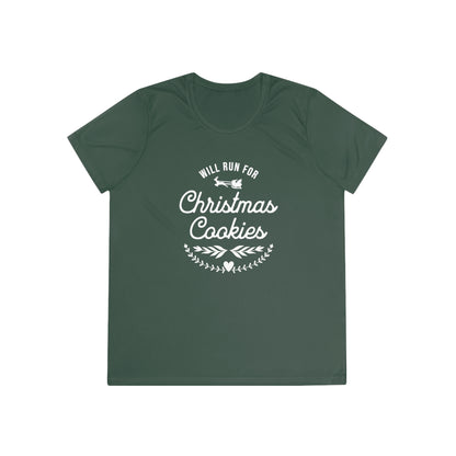 Will Run for Christmas Cookies - Ladies Competitor Tee