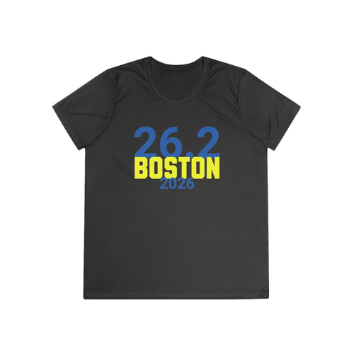26.2 Boston 2026 - Women's Moisture Wicking Tee