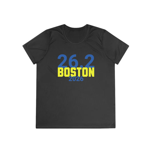 26.2 Boston 2026 - Women's Moisture Wicking Tee