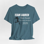 Customized Race Support Crew T-Shirt - Hype Squad - Woman Silhouette Runner