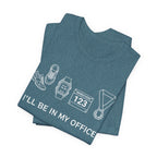 “I’ll Be In My Office” Running Race Medal & Bib Design