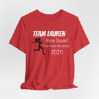 Customized Race Support Crew T-Shirt - Hype Squad - Woman Silhouette Runner