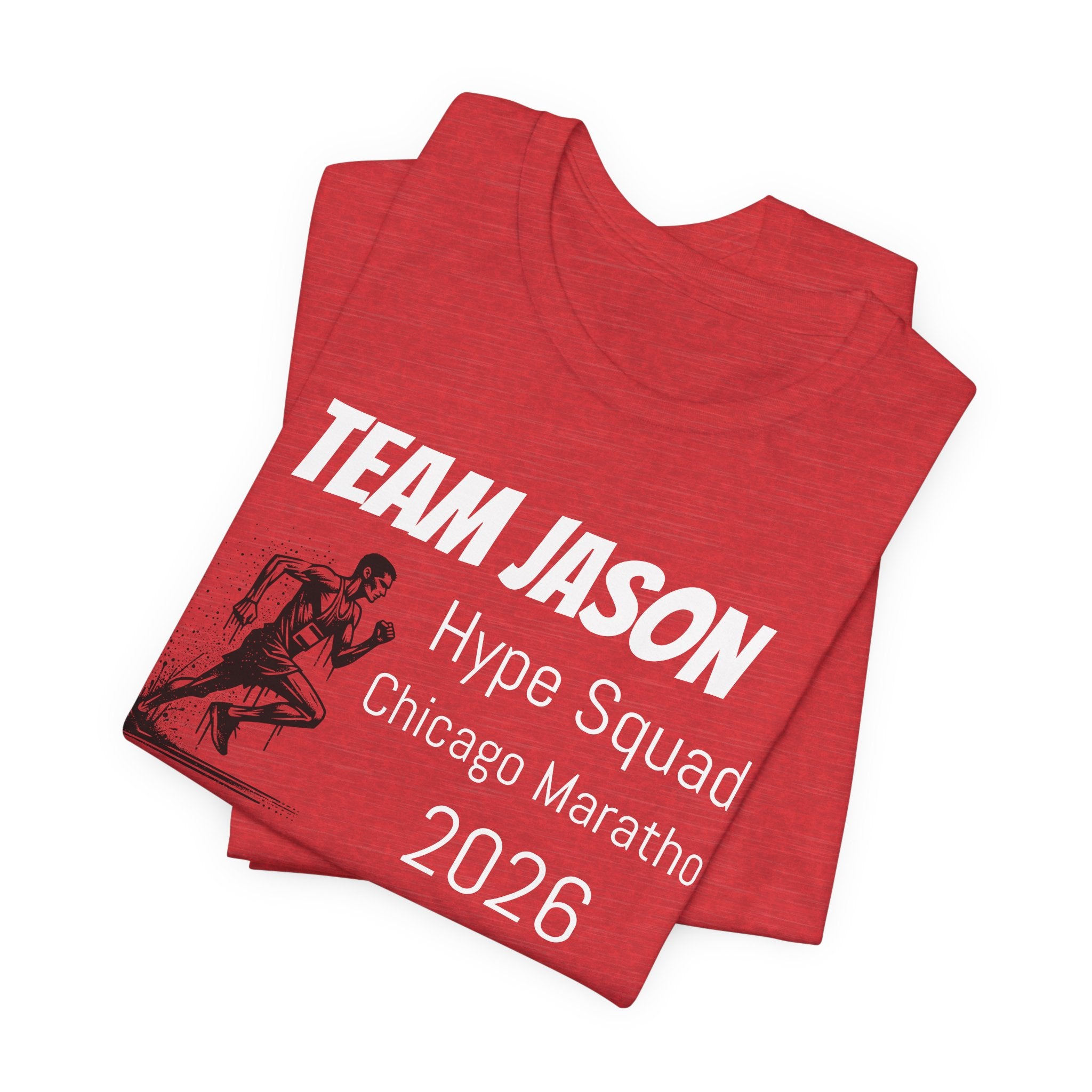 Customized Race Support Crew T-Shirt - Hype Squad - Man Silhouette Runner