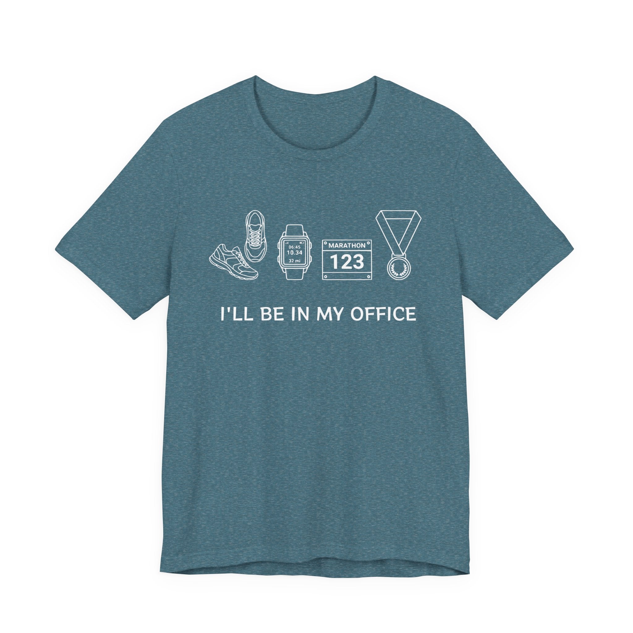 “I’ll Be In My Office” Running Race Medal & Bib Design