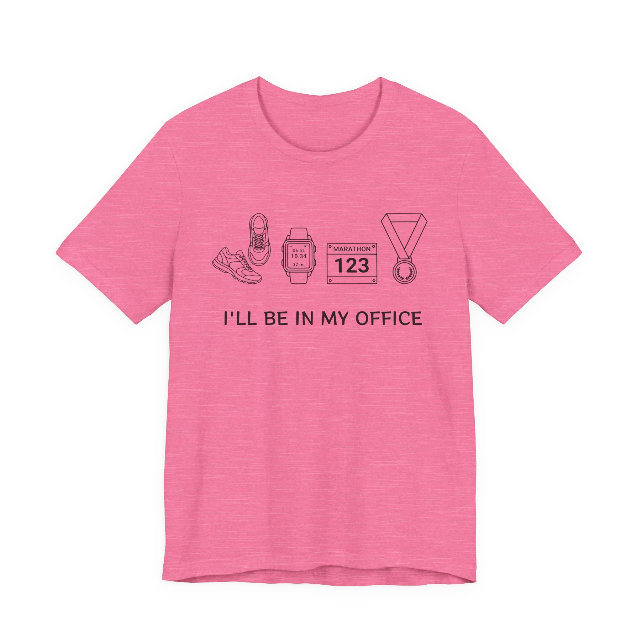 “I’ll Be In My Office” Running Race Medal & Bib Design
