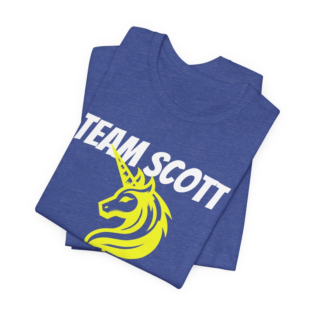 Customized Boston Race Support Crew T-Shirt - Yellow Unicorn
