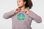 Woman Running Silhouette - Unisex Fleece Hoodie