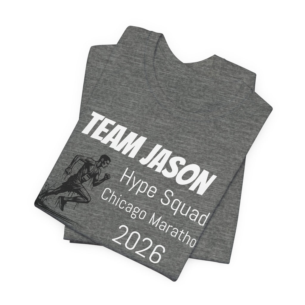Customized Race Support Crew T-Shirt - Hype Squad - Man Silhouette Runner
