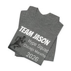 Customized Race Support Crew T-Shirt - Hype Squad - Man Silhouette Runner