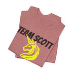 Customized Boston Race Support Crew T-Shirt - Yellow Unicorn