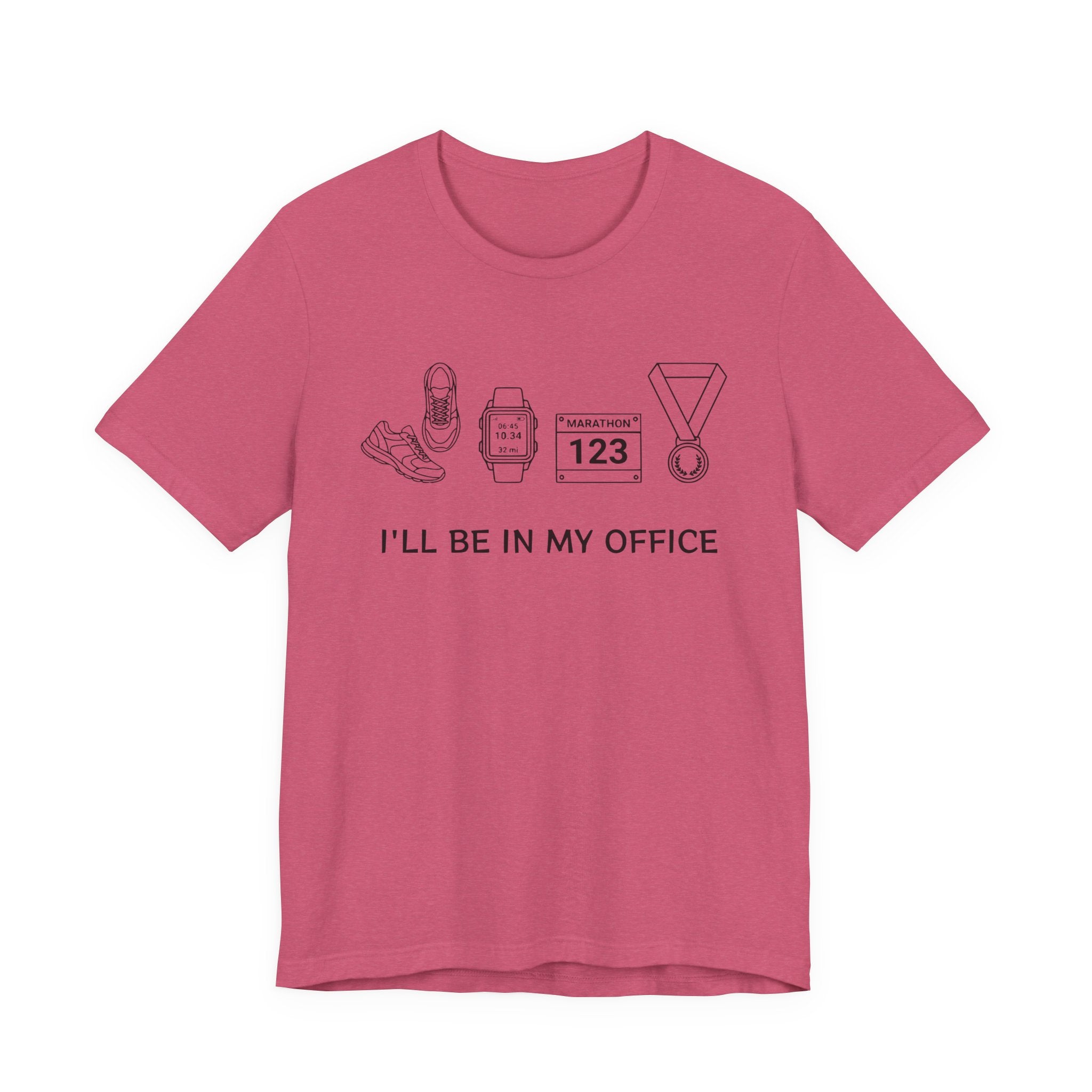 “I’ll Be In My Office” Running Race Medal & Bib Design
