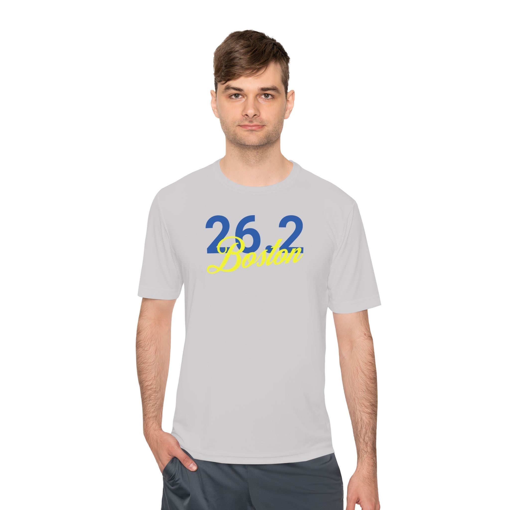 26.2 Boston Script - Unisex Moisture Wicking Tee - Forward Gear Athletics