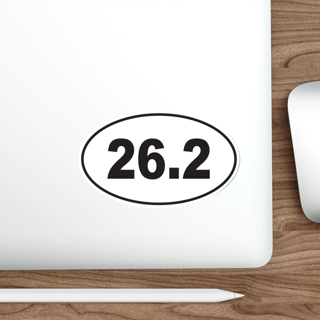 2x2.26 Sticker 26.2 Marathon Distance - Oval Die-Cut Vinyl Stickers 5 x 3 – Forward ...