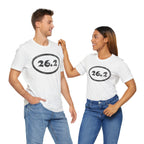 26.2 Marathon Distance Oval - Run T-Shirt - Forward Gear Athletics