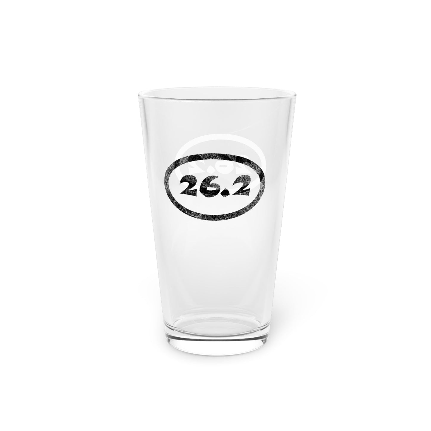 26.2 Marathon Distance - Pint Glass, 16oz - Forward Gear Athletics