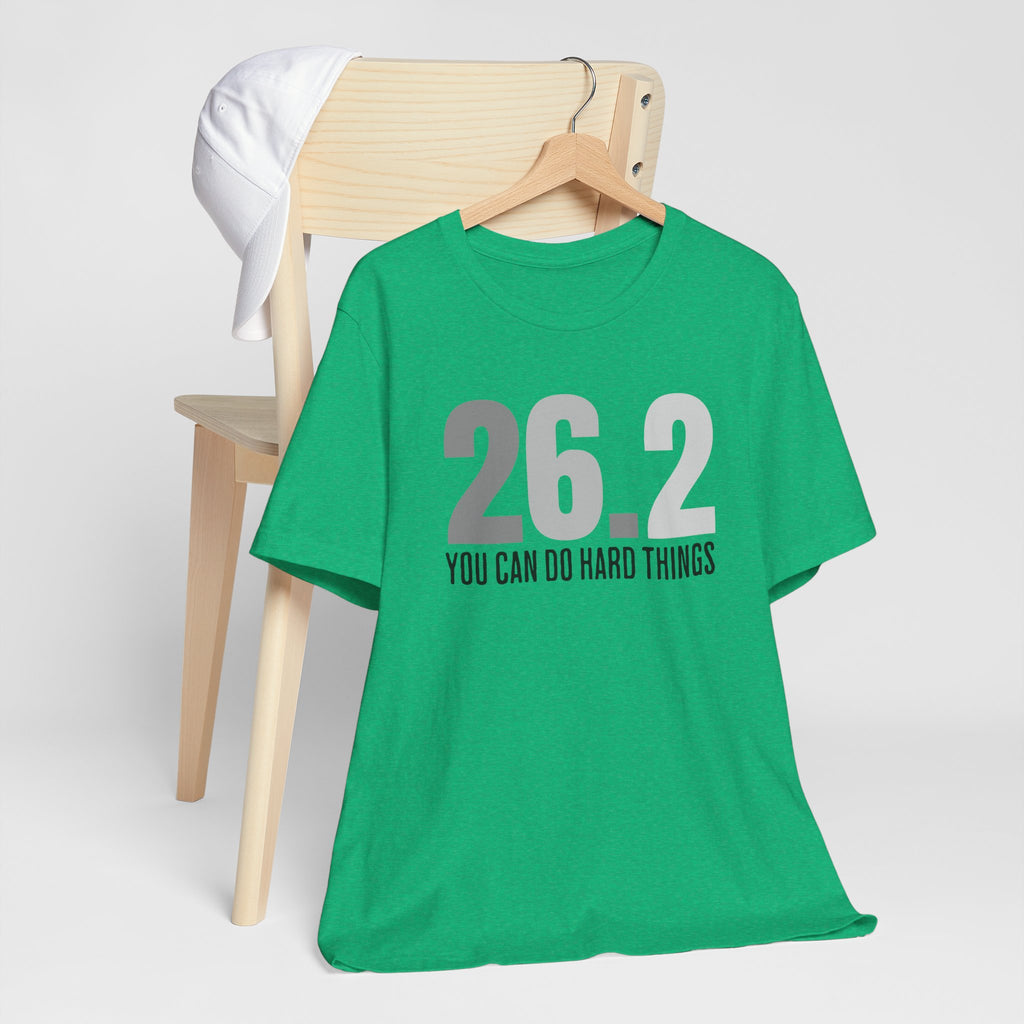 26.2 Marathon Finisher Tee - You Can Do Hard Things (monotone) - Unisex Tee