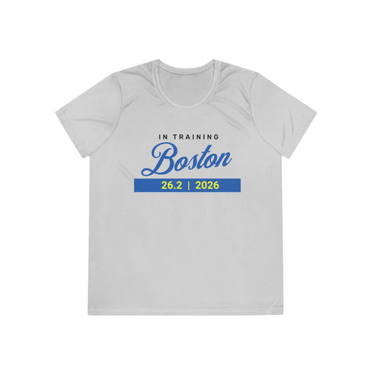 Boston Marathon 2026 - In Training - Women's Moisture Wicking Tee