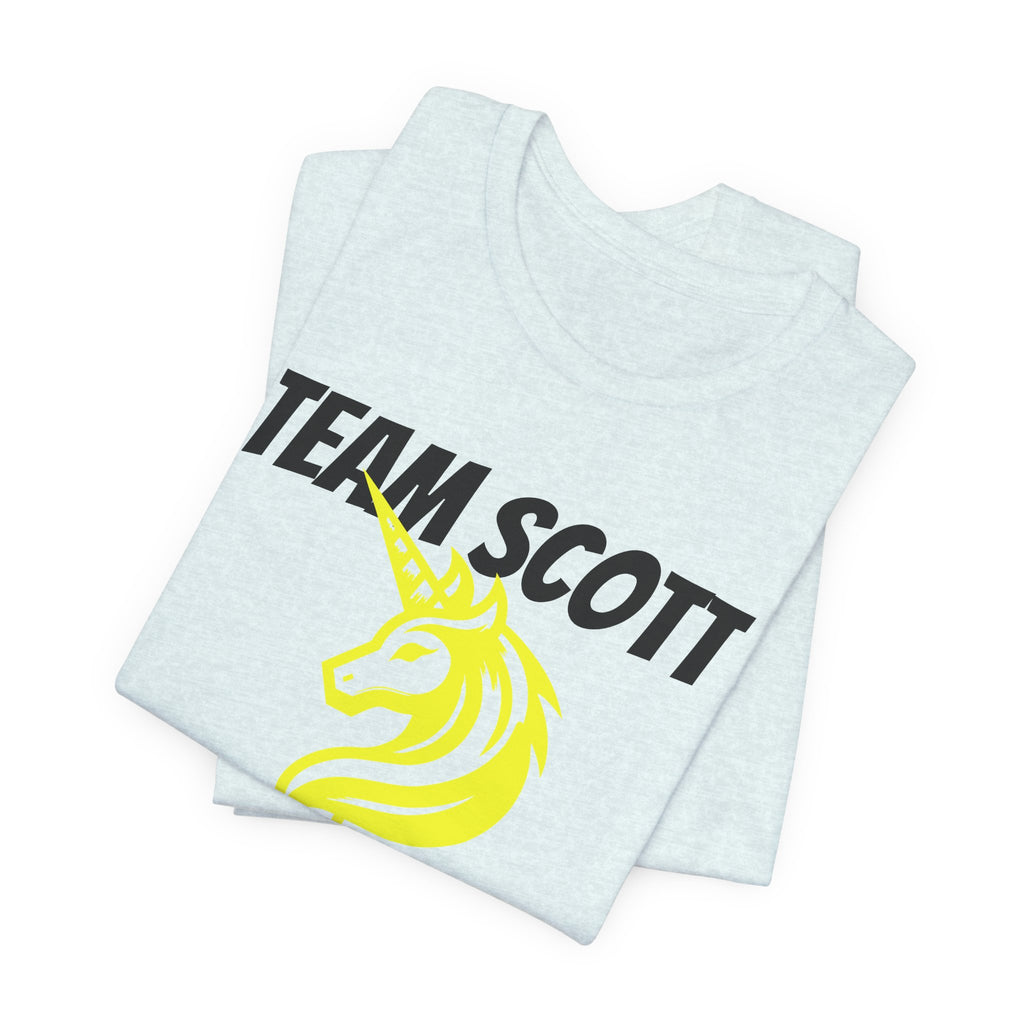 Customized Boston Race Support Crew T-Shirt - Yellow Unicorn