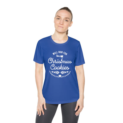 Will Run for Christmas Cookies - Ladies Competitor Tee