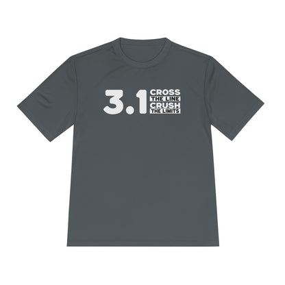 3.1 Cross the Line and Crush the Limits Moisture Wicking Tee - Unisex - Forward Gear Athletics