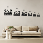 Custom Name 26.2 - Die-Cut Metal Sign