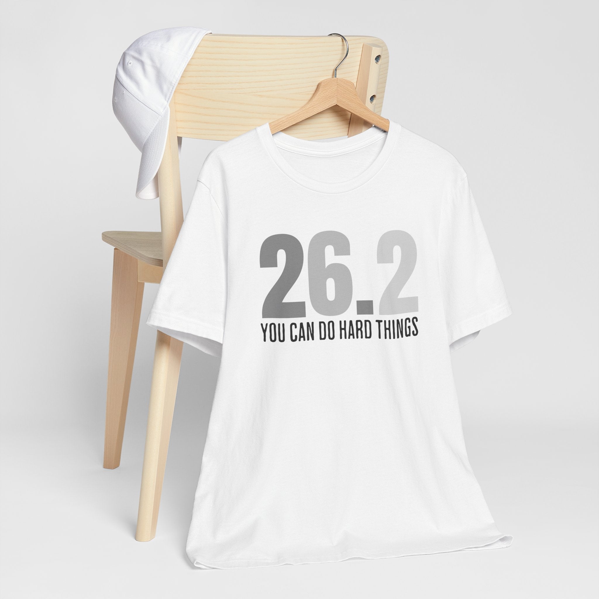26.2 Marathon Finisher Tee - You Can Do Hard Things (monotone) - Unisex Tee