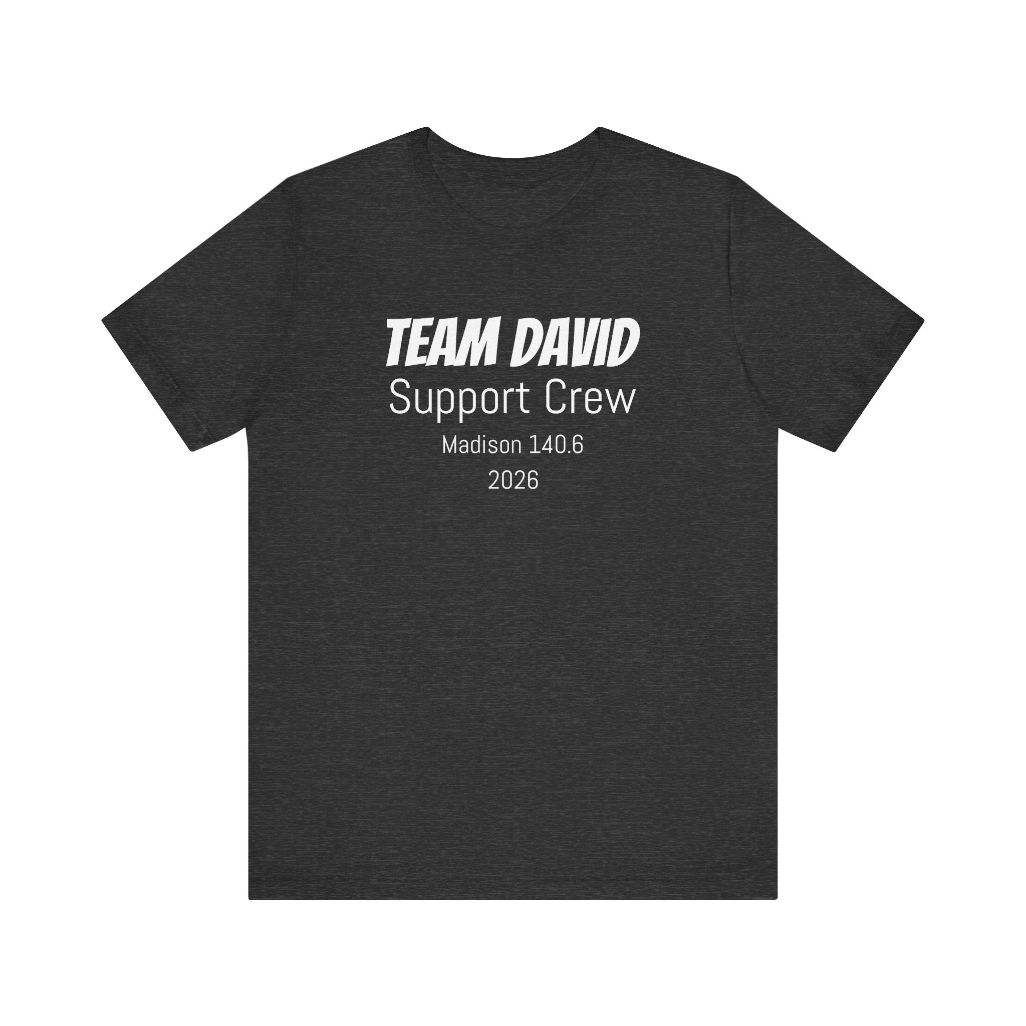 Customized Race Support Crew T-Shirt - 3 Personalization Fields: Name, Race, and Year - Unisex