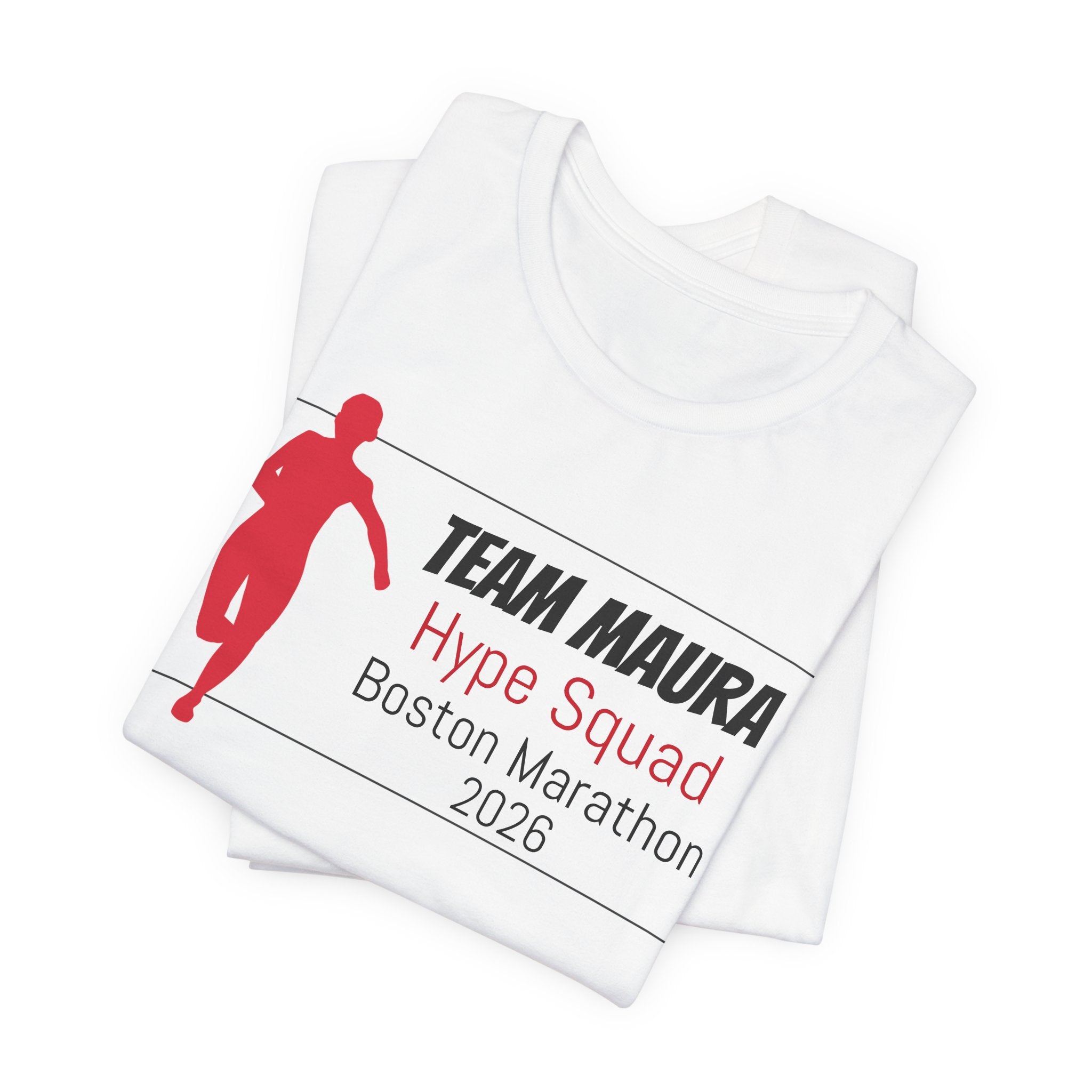 Customized Race Support Crew T-Shirt - Hype Squad - Woman Runner