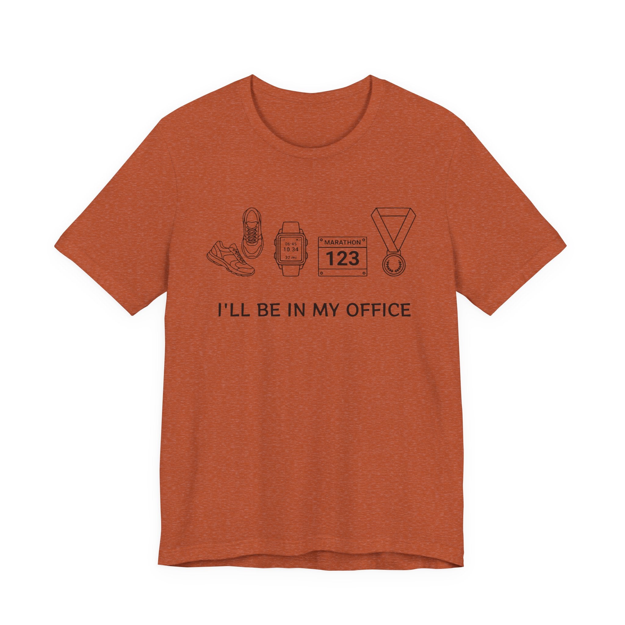 “I’ll Be In My Office” Running Race Medal & Bib Design