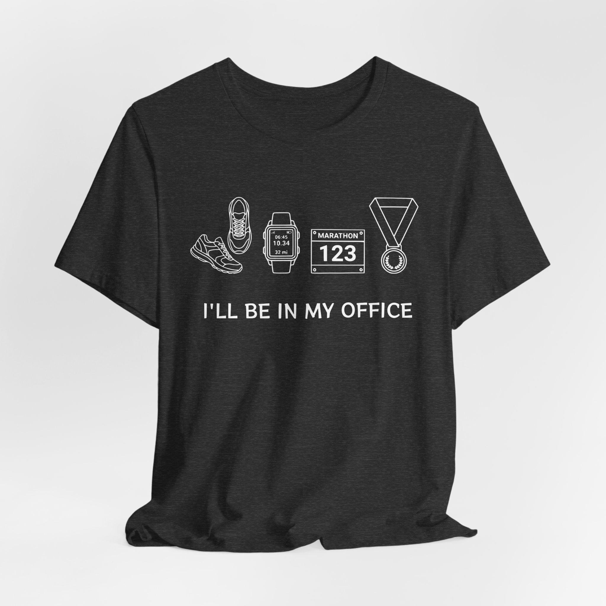 “I’ll Be In My Office” Running Race Medal & Bib Design