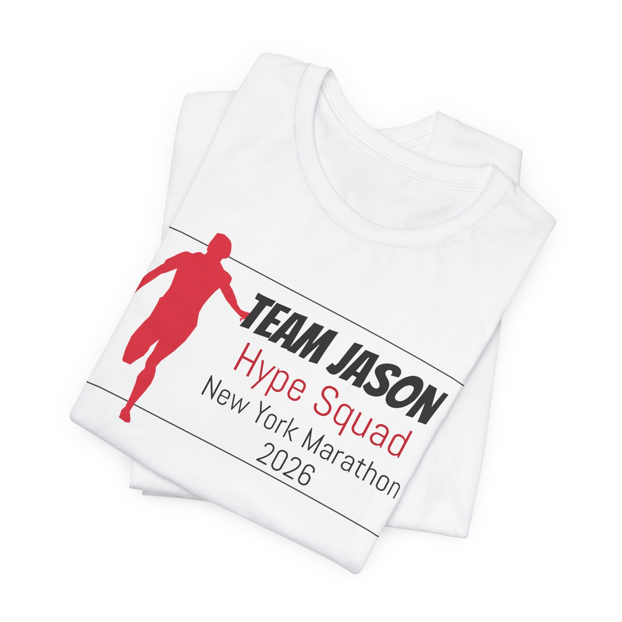 Customized Race Support Crew T-Shirt - Hype Squad - Male Runner