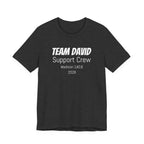 Customized Race Support Crew T-Shirt - 3 Personalization Fields: Name, Race, and Year - Unisex