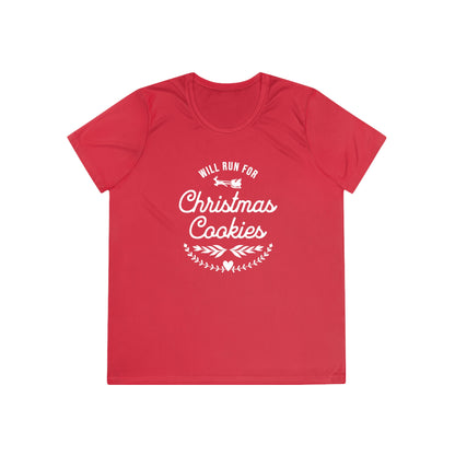 Will Run for Christmas Cookies - Ladies Competitor Tee