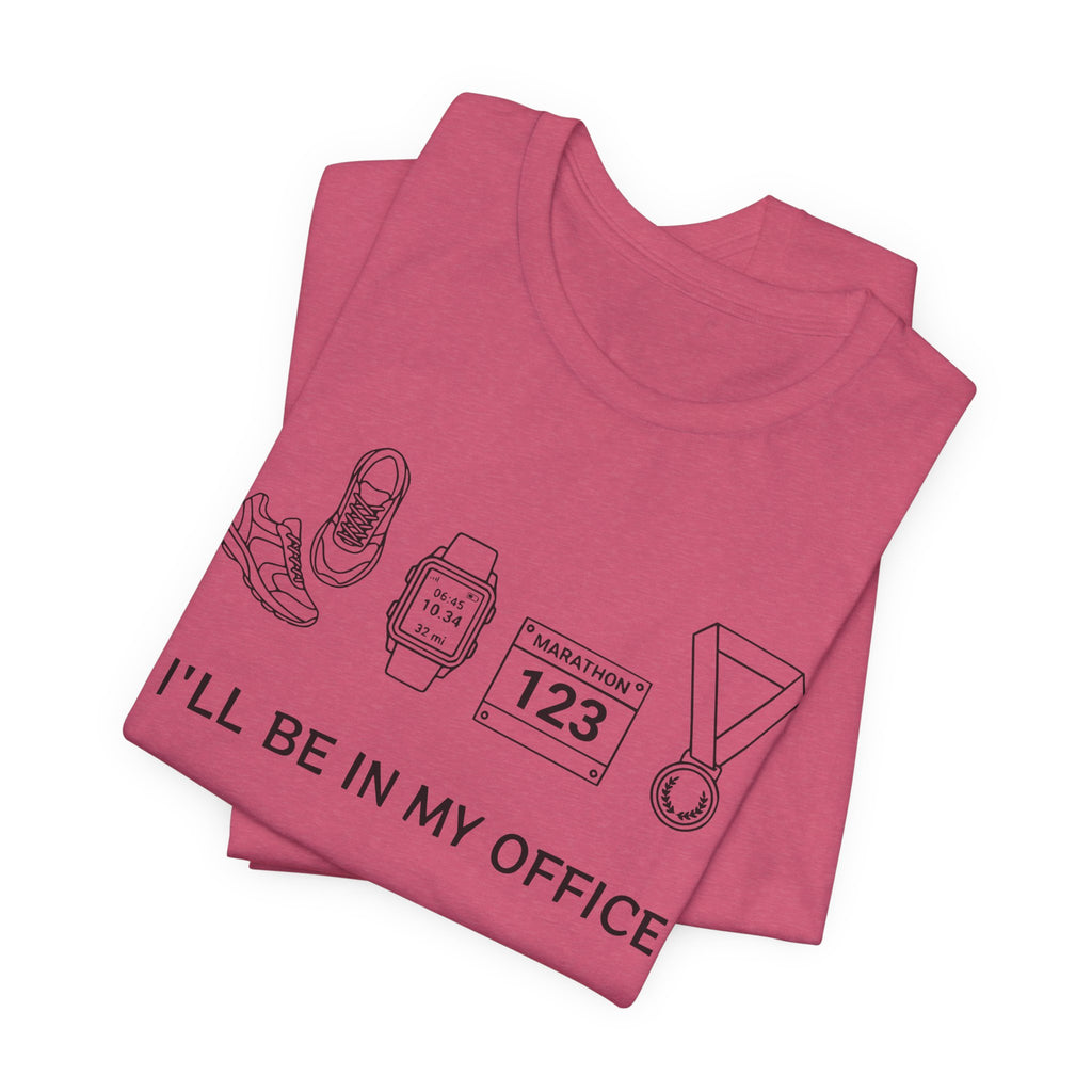 “I’ll Be In My Office” Running Race Medal & Bib Design