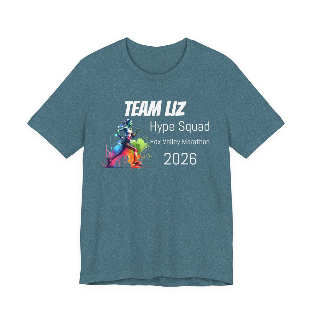 Customized Race Support Crew T-Shirt - Hype Squad - Color Splash Woman Runner