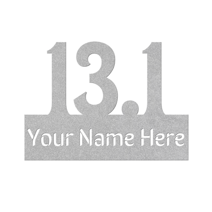 Custom Name 13.1 - Die-Cut Metal Sign
