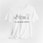 “I’ll Be In My Office” Running Race Medal & Bib Design