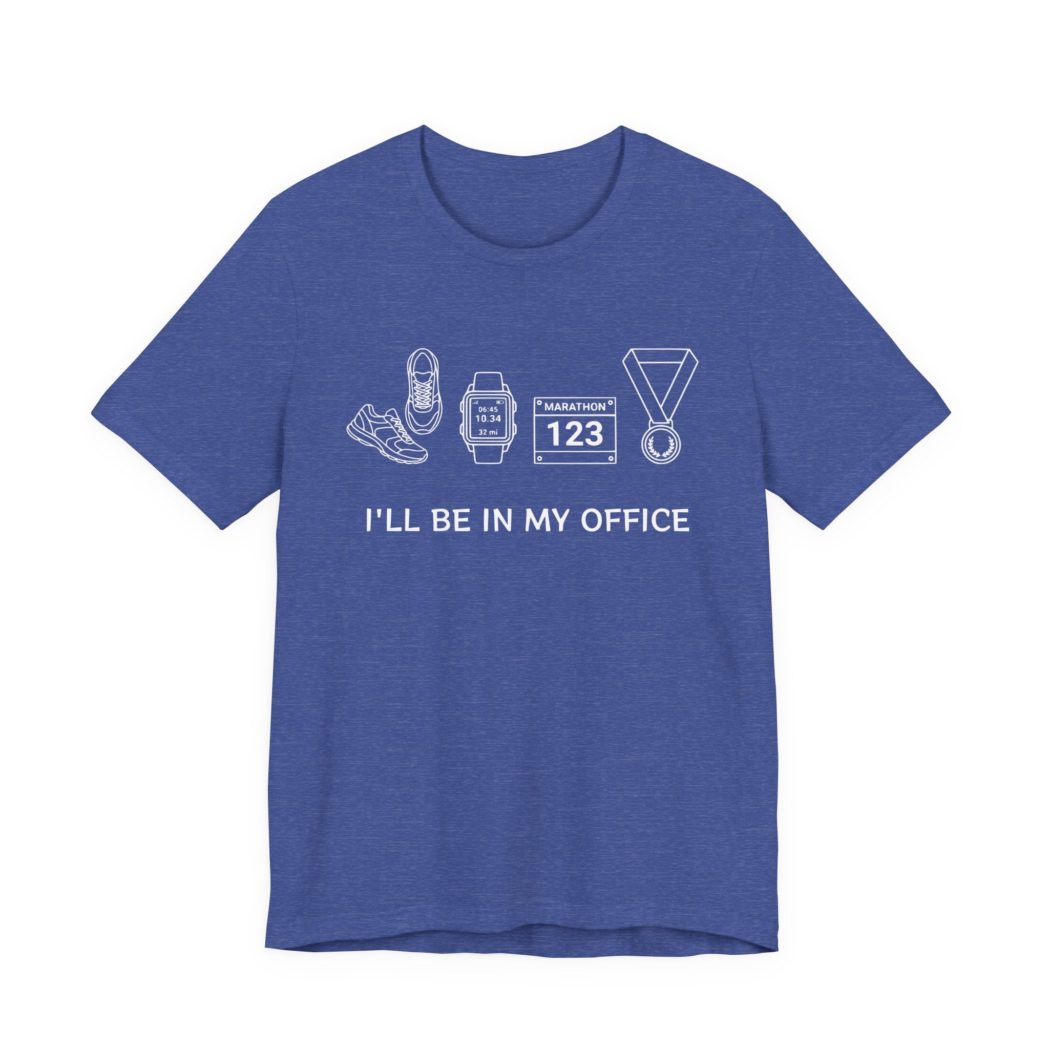 “I’ll Be In My Office” Running Race Medal & Bib Design