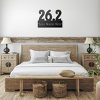 Custom Name 26.2 - Die-Cut Metal Sign