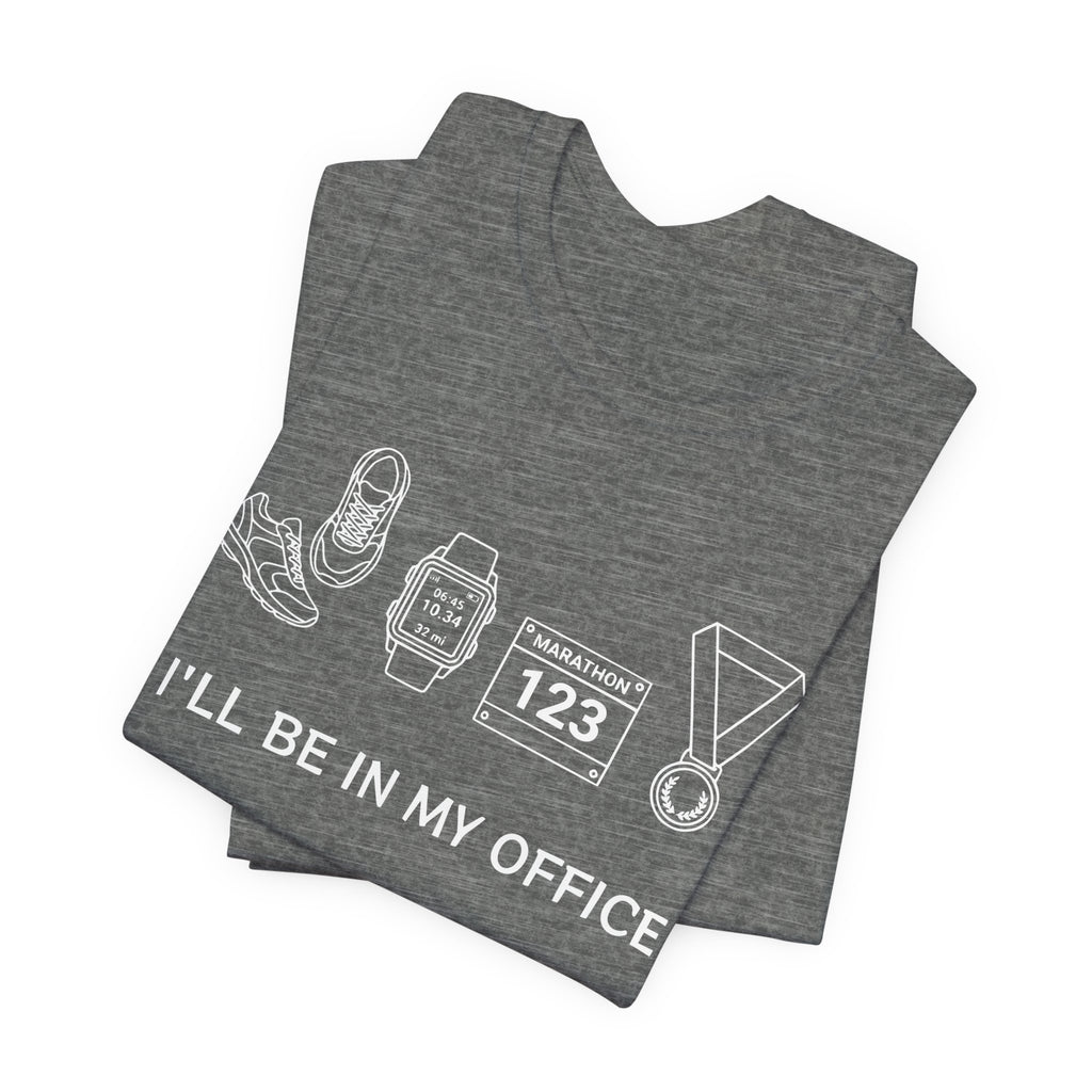 “I’ll Be In My Office” Running Race Medal & Bib Design
