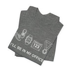 “I’ll Be In My Office” Running Race Medal & Bib Design