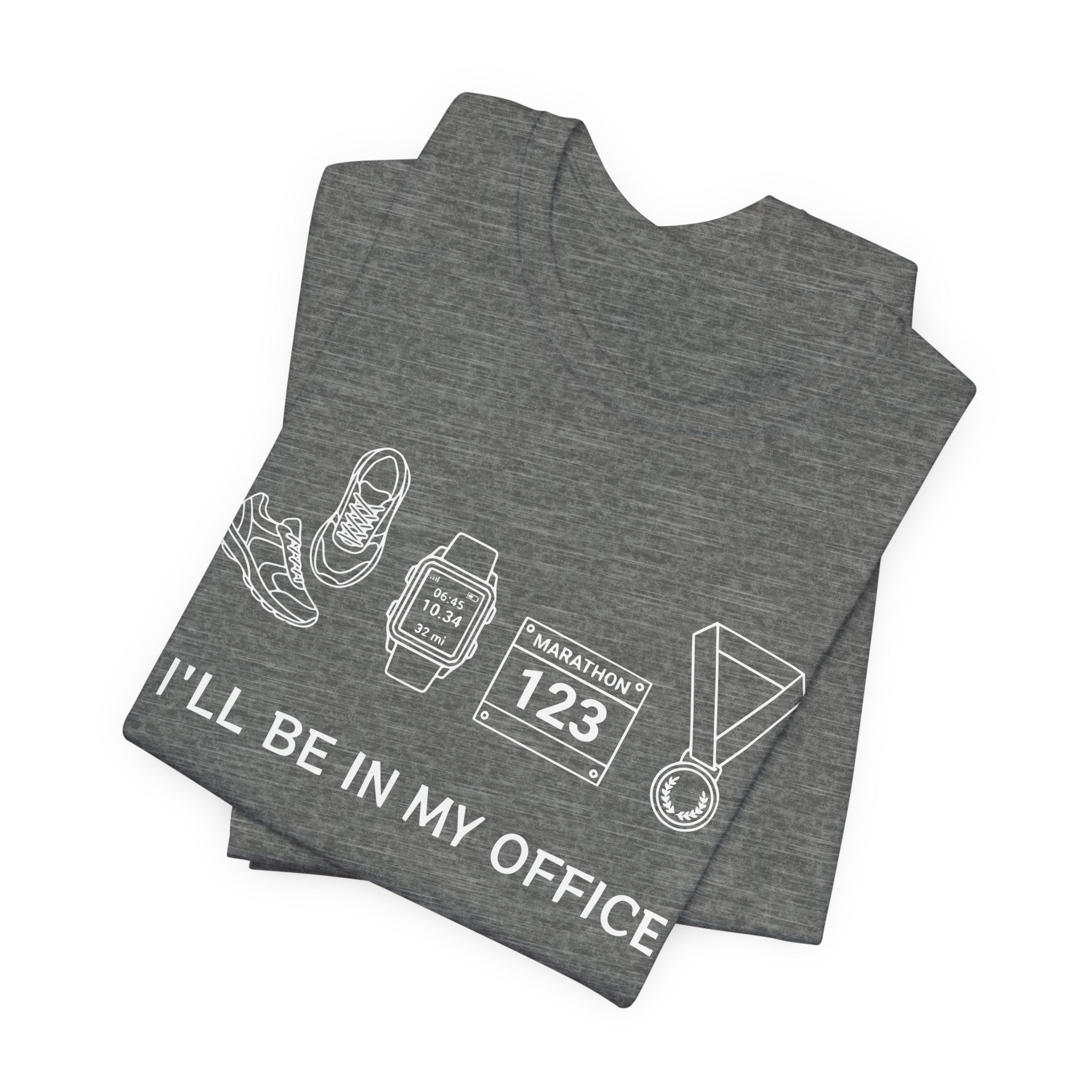 “I’ll Be In My Office” Running Race Medal & Bib Design