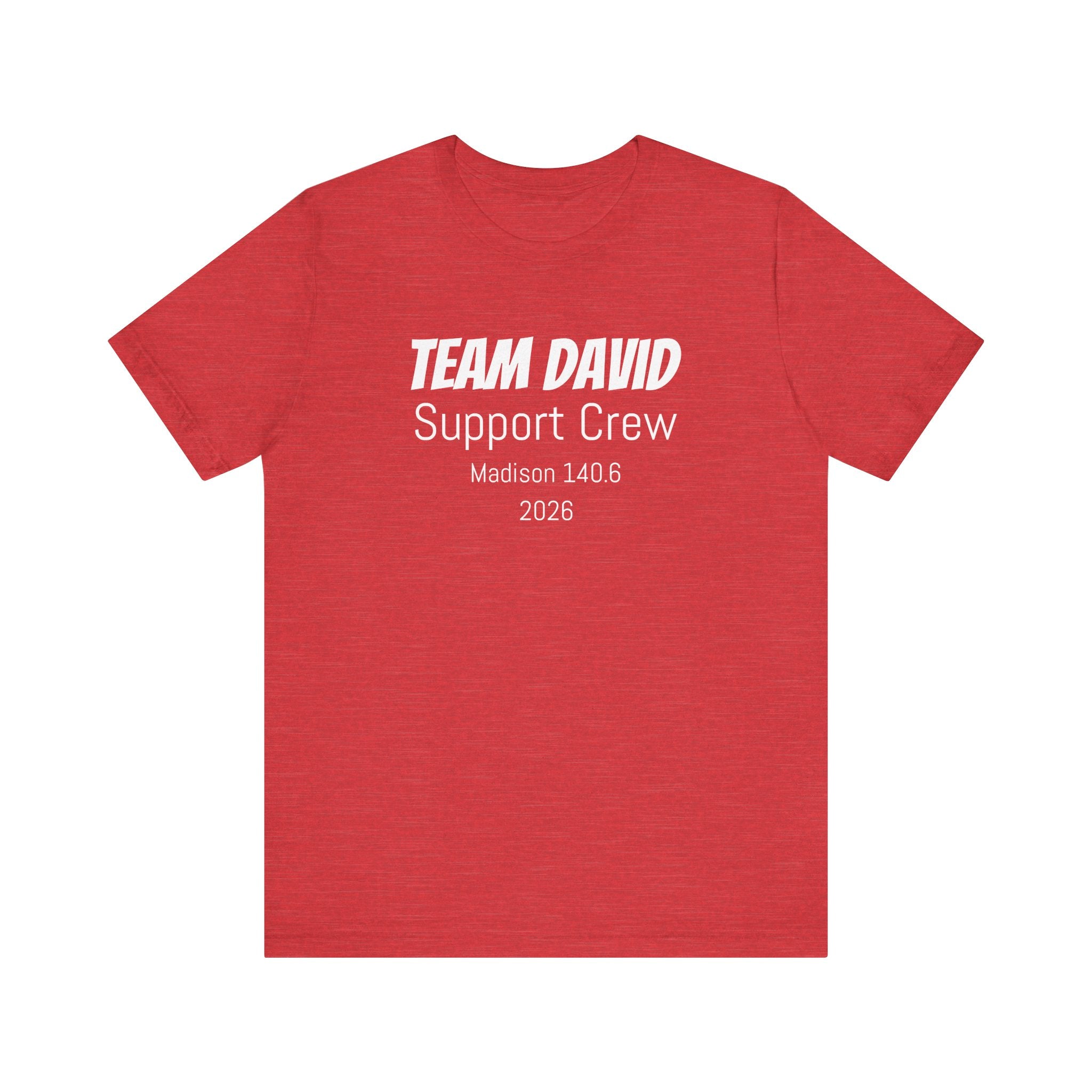 Customized Race Support Crew T-Shirt - 3 Personalization Fields: Name, Race, and Year - Unisex