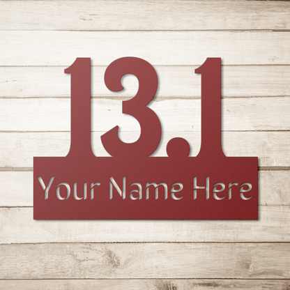 Custom Name 13.1 - Die-Cut Metal Sign