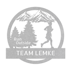 Customized Run Outside - Female Runner - Die-Cut Metal Signs